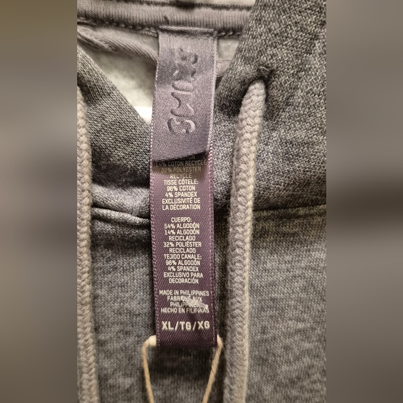 NEW Skims Men's XL Lounge Fleece Dark Heather Gray Hoodie - Picture 2 of 6